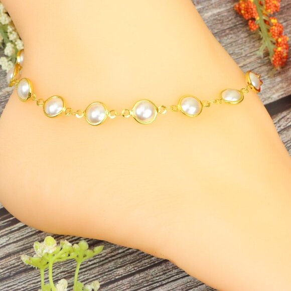 "Elegant Handmade Anklet – Delicate Jewelry for Women, MAR091055 - Picture 1 of 11